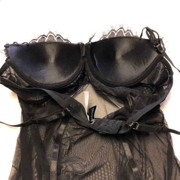 Fredericks of Hollywood garter chemise L - Picture 5 of 8